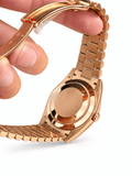 Day-Date Rose Gold Tone White Roman Dial 40mm - Watch Vault Au