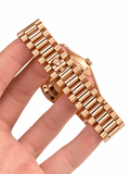 Day-Date Rose Gold Tone White Roman Dial 40mm - Watch Vault Au
