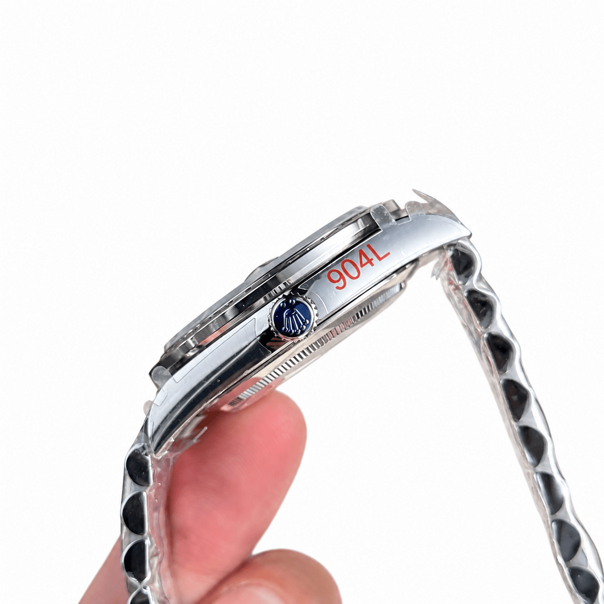 Day-Date Silver Tone Ice Blue Gem-set Bezel 40mm - Watch Vault Au