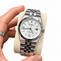 Land-Dweller Silver Tone White Dial 40mm - Watch Vault Au