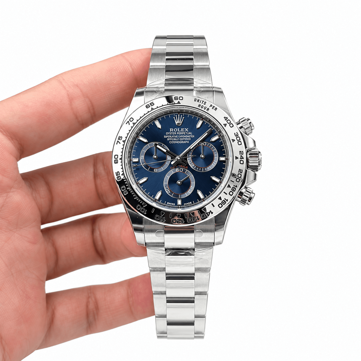 Daytona Silver Tone Blue Dial 40mm - Watch Vault Au