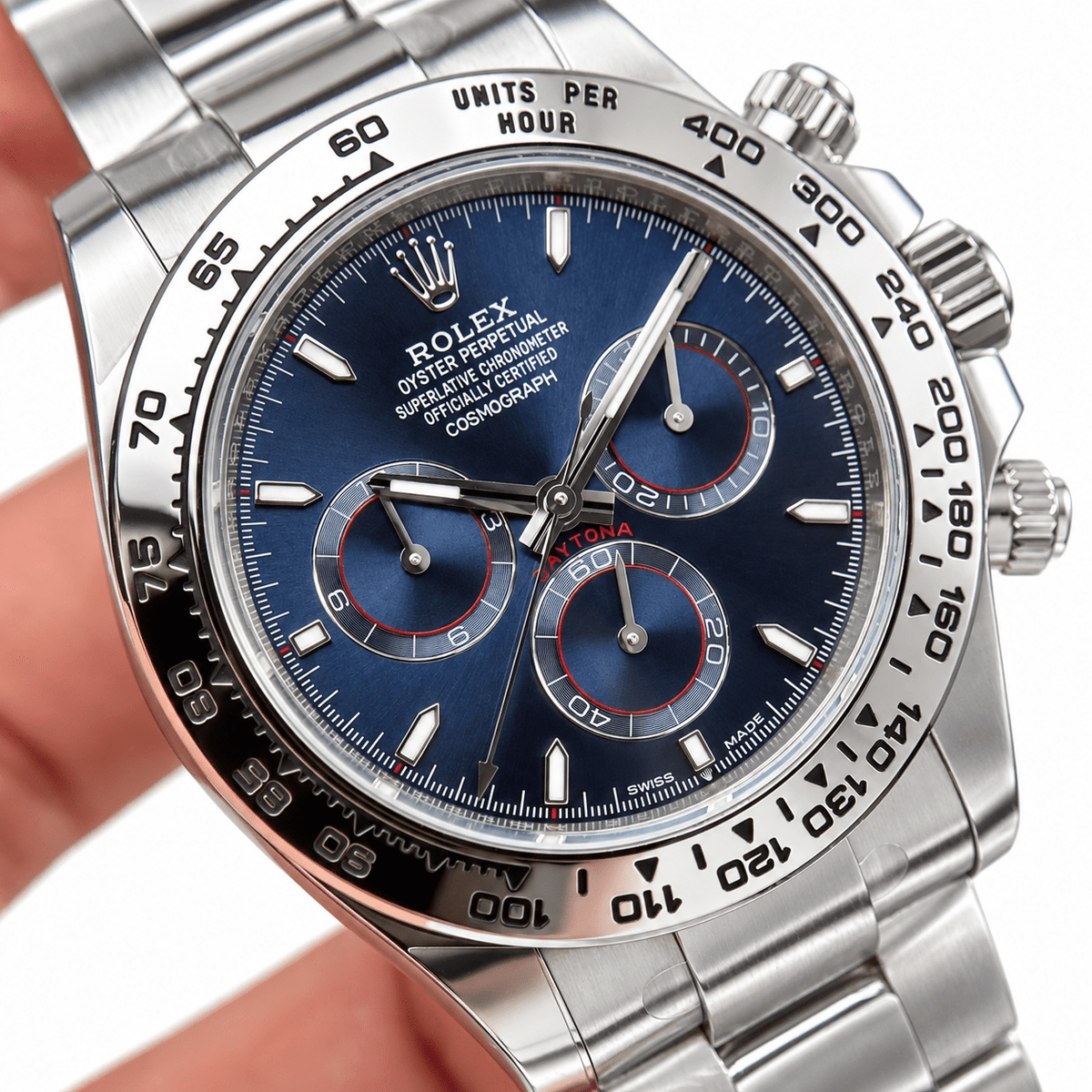 Daytona Silver Tone Blue Dial 40mm - Watch Vault Au