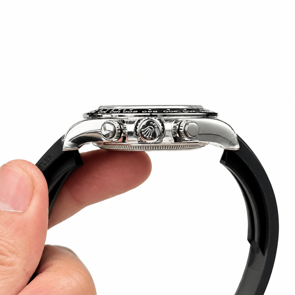 Daytona Ghost Gem-set Dial Rubber Strap 40mm - Watch Vault Au