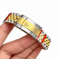 Datejust Two Tone Yellow Gold Tone Champagne Palm Gem-set Dial 36mm - Watch Vault Au