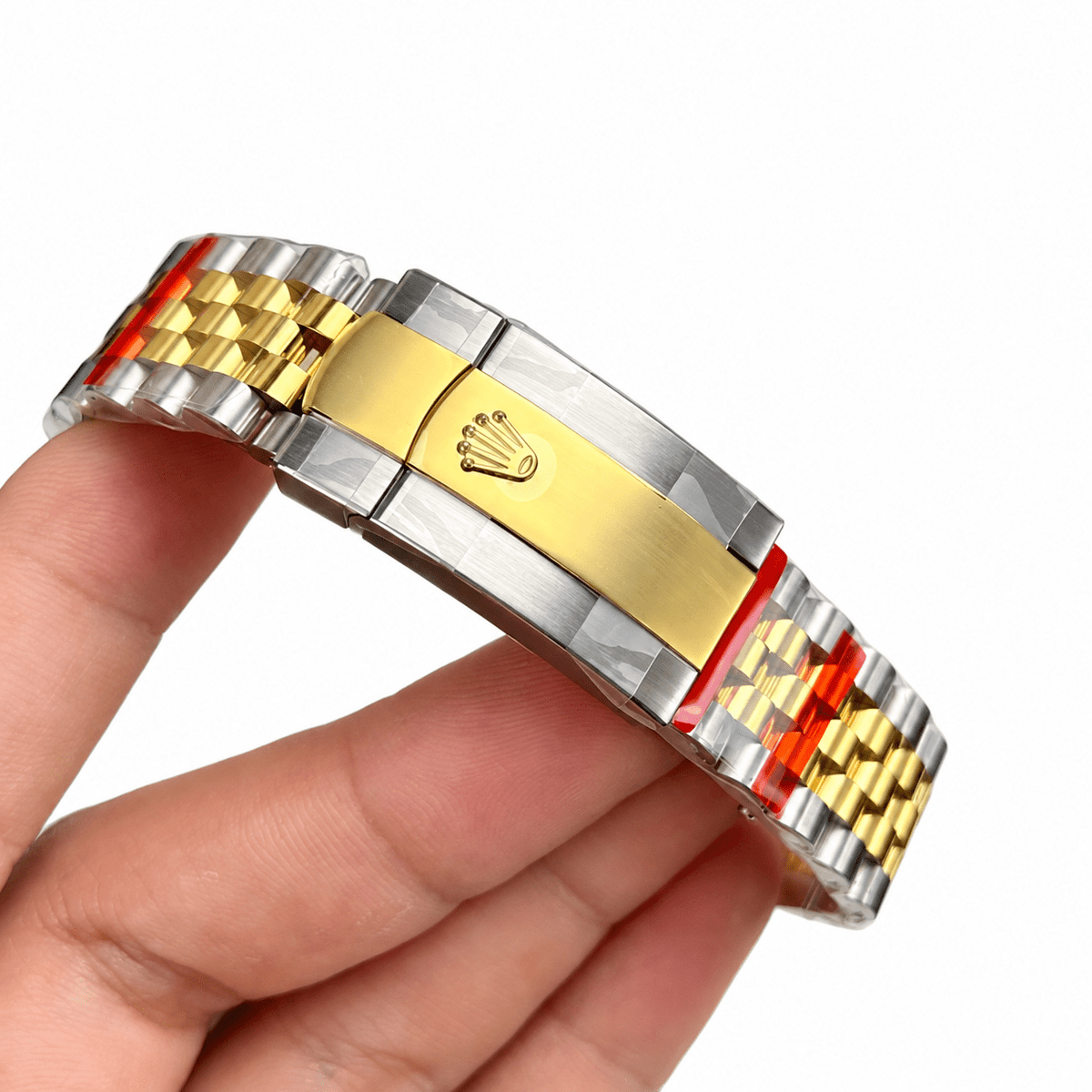 Datejust Two Tone Yellow Gold Tone Champagne Palm Gem-set Dial 36mm - Watch Vault Au