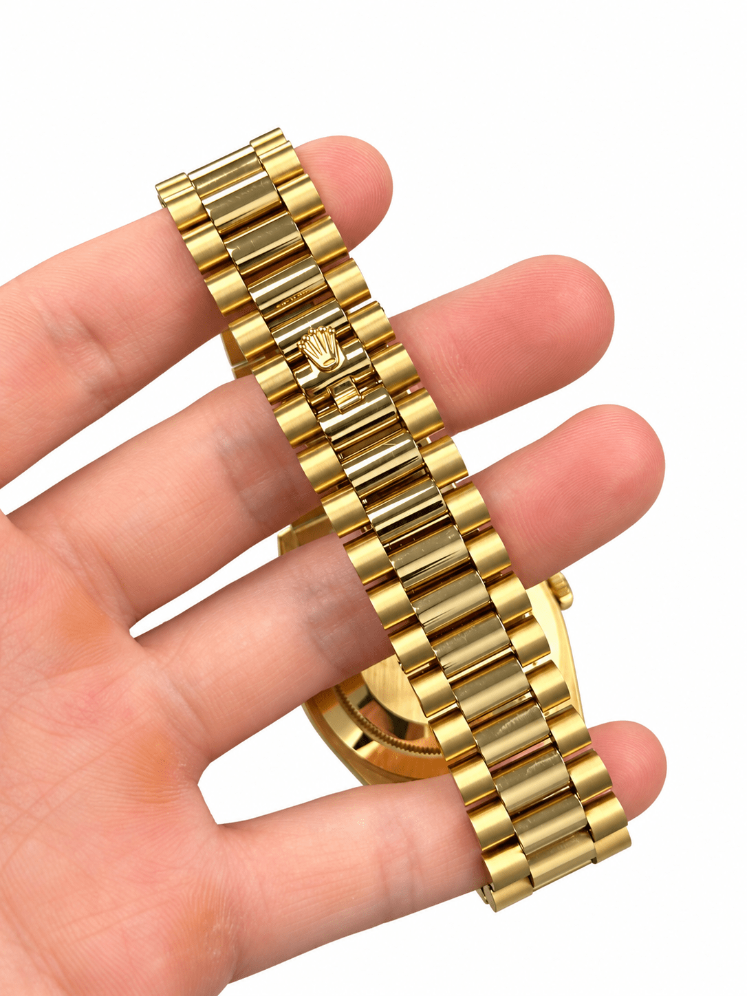 Day-Date Yellow Gold Tone Green Ombre Dial 36mm - Watch Vault Au