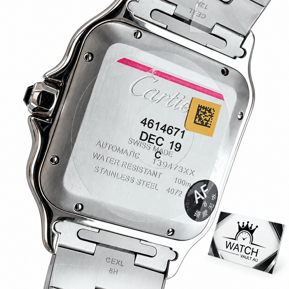 Cartier Santos Black Dial - Watch Vault Au