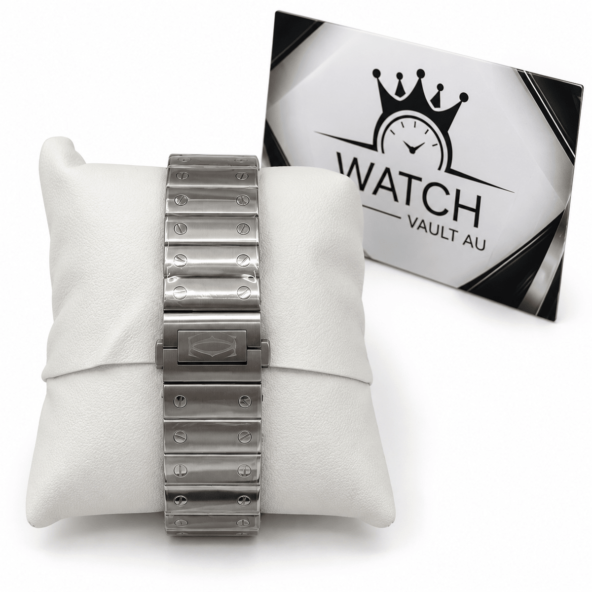 Cartier Santos Black Dial - Watch Vault Au