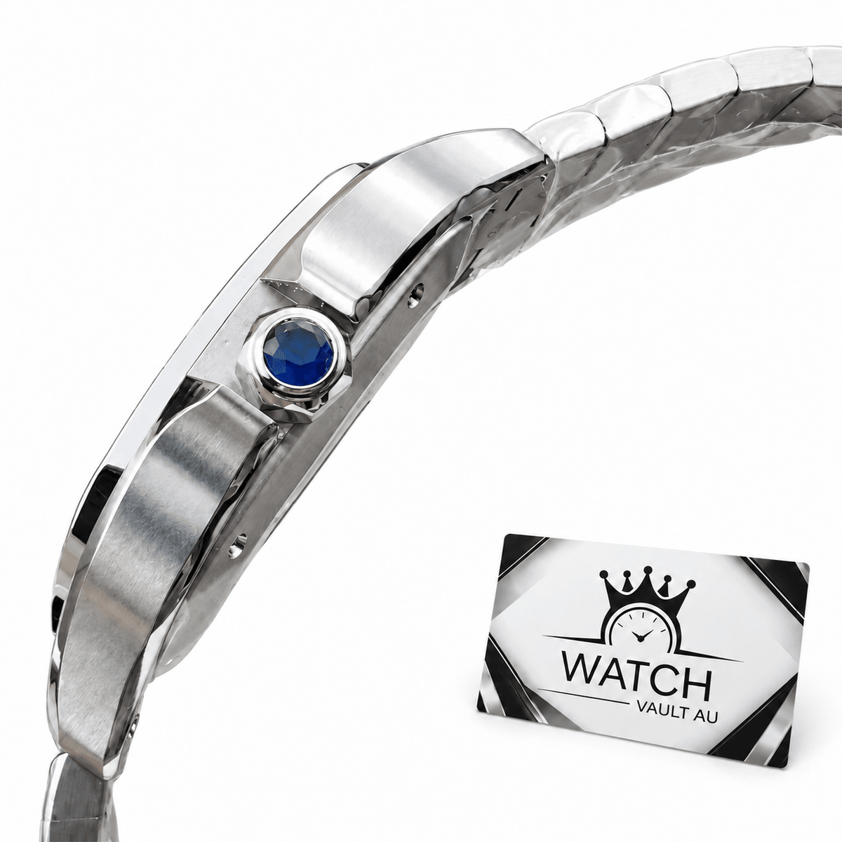 Cartier Santos Black Dial - Watch Vault Au
