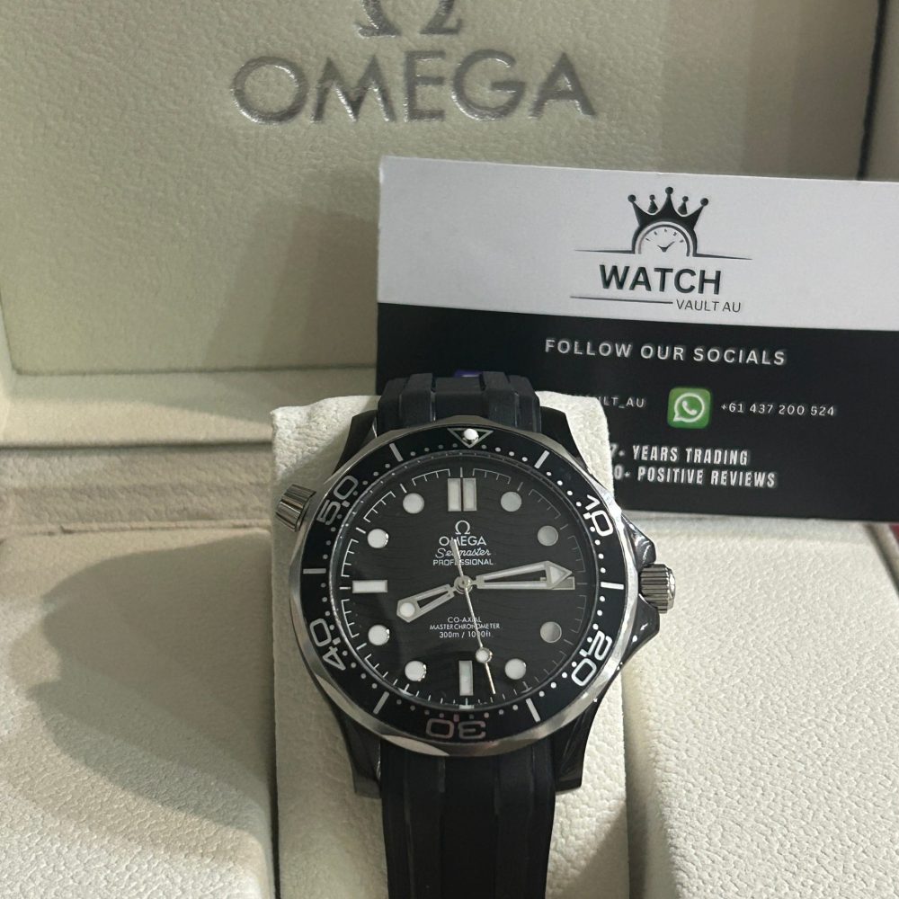 Omega Seamaster Rubber Band Black Dial