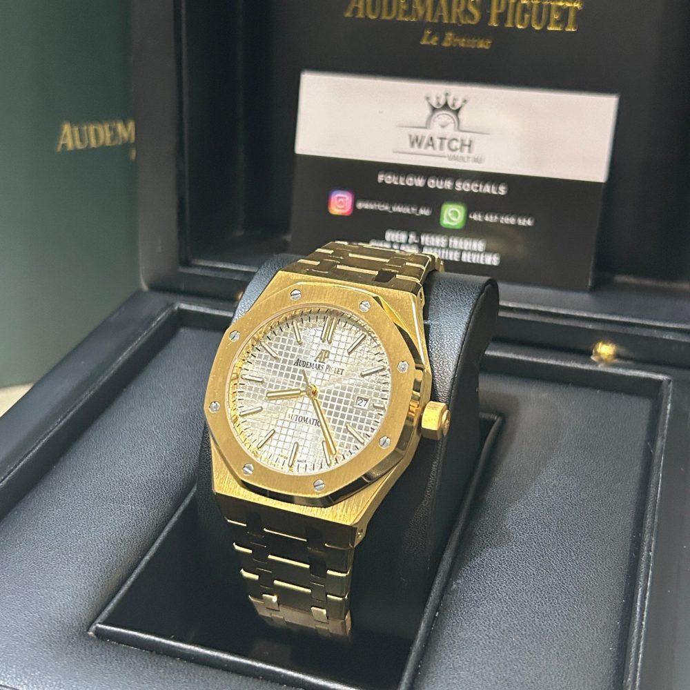 Royal Oak AP Yellow Gold White Dial 41mm
