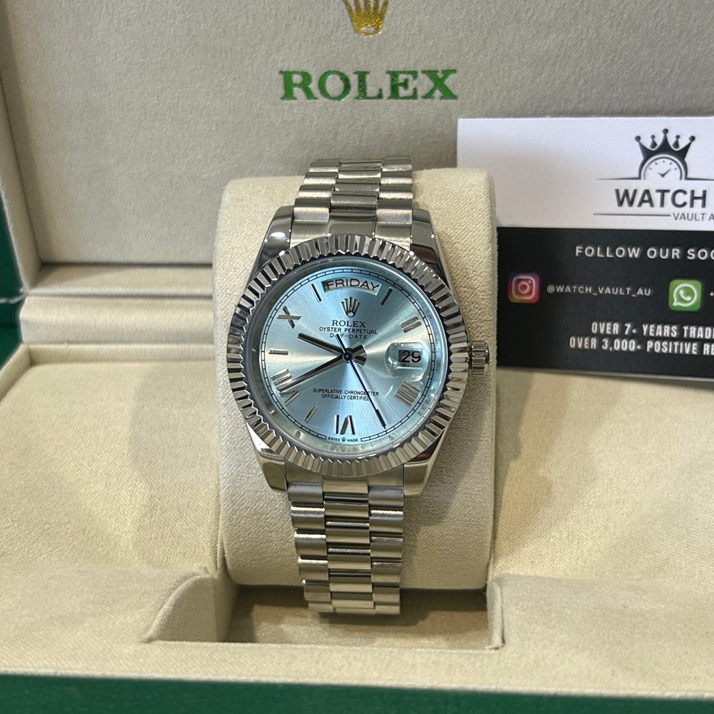 Rolex Day-Date ice Blue Dial 40mm