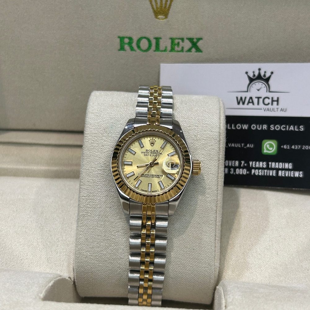 Two-Tone Gold and Stainless Steel with Yellow Dial