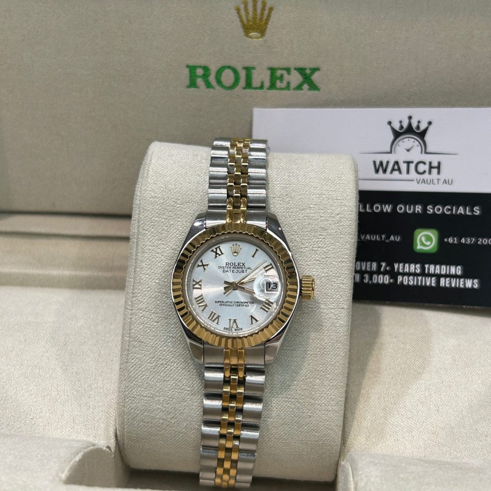 Two-Tone Gold and Stainless Steel with Silver Dial