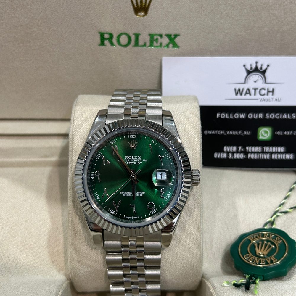 Rolex Datejust - Green Dial Arabic Markers 41mm
