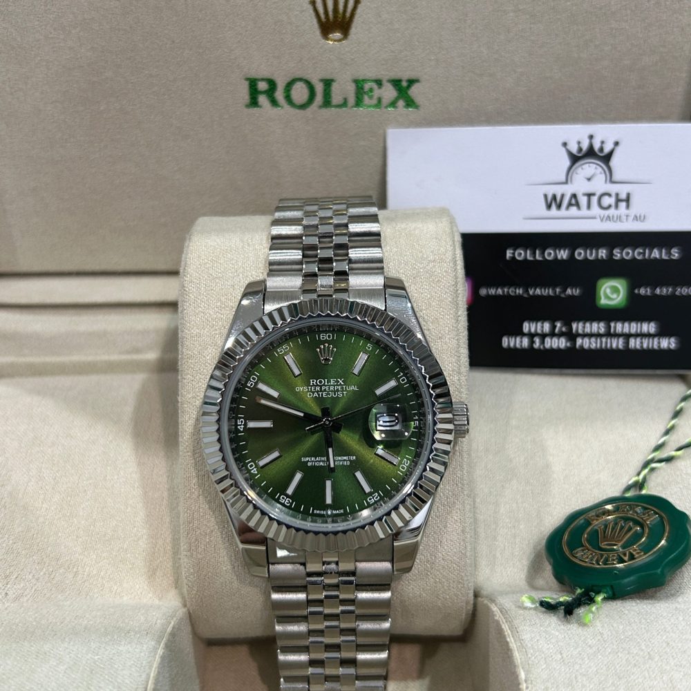 Rolex Datejust 41mm - Green Dial Jubilee Bracelet