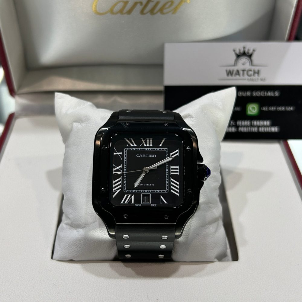 Cartier Santos-Dumont Black Automatic Watch