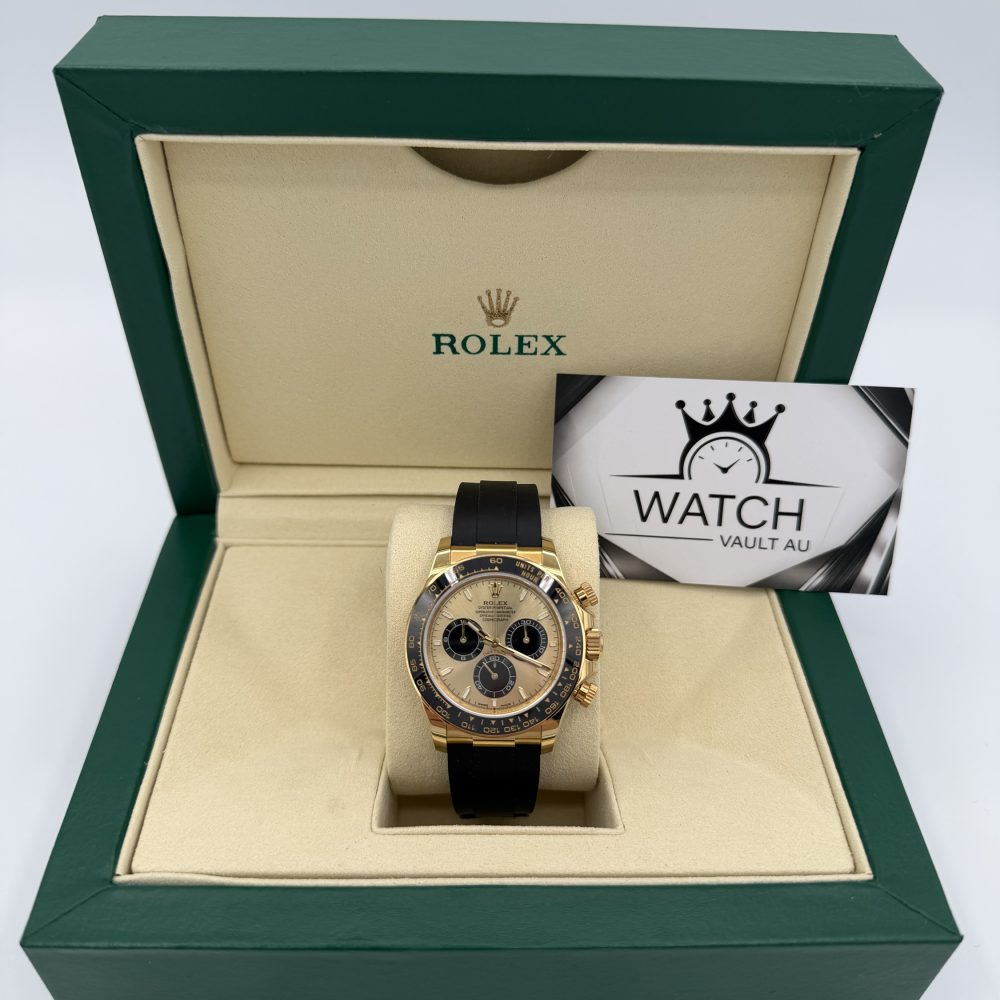 Rolex Daytona Yellow Gold Rubber Strap 41mm - Swiss 4131 caliber
