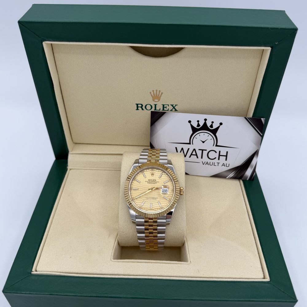 Rolex Datejust Just Two Tone Yellow Gold 41mm-Swiss 3235 Caliber