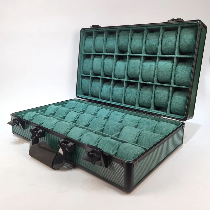 Watch case green colour 48 slots